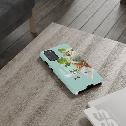Never a Bad Connection – Mint Ice Cream Protective Phone Case