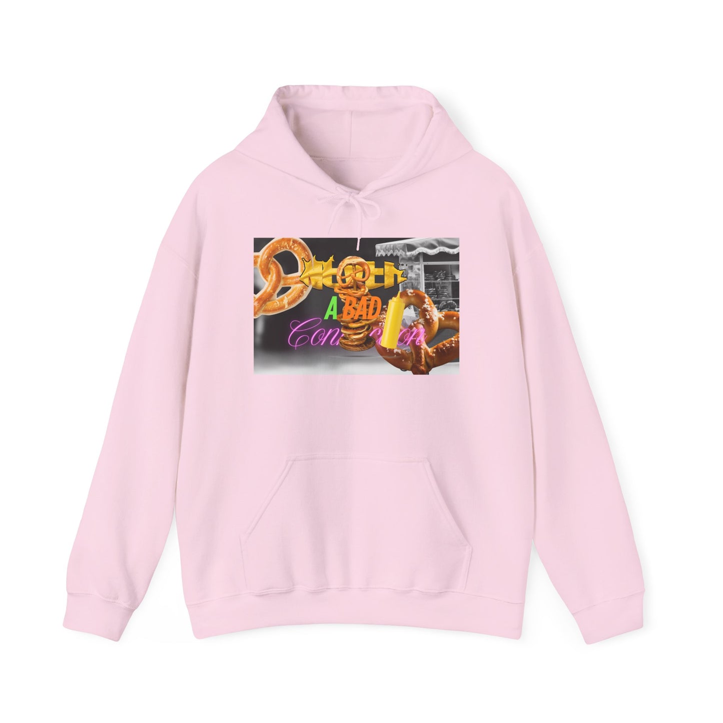 Pullover Hoodie – Never a Bad Connection Pretzel Stack Design