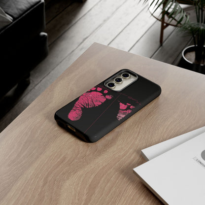 Protective Phone Case – Mom’s Little Pink Footprints