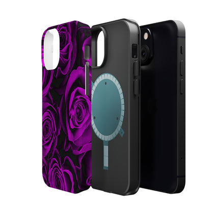 Wireless-Charging Compatible Case – Amethyst Roses