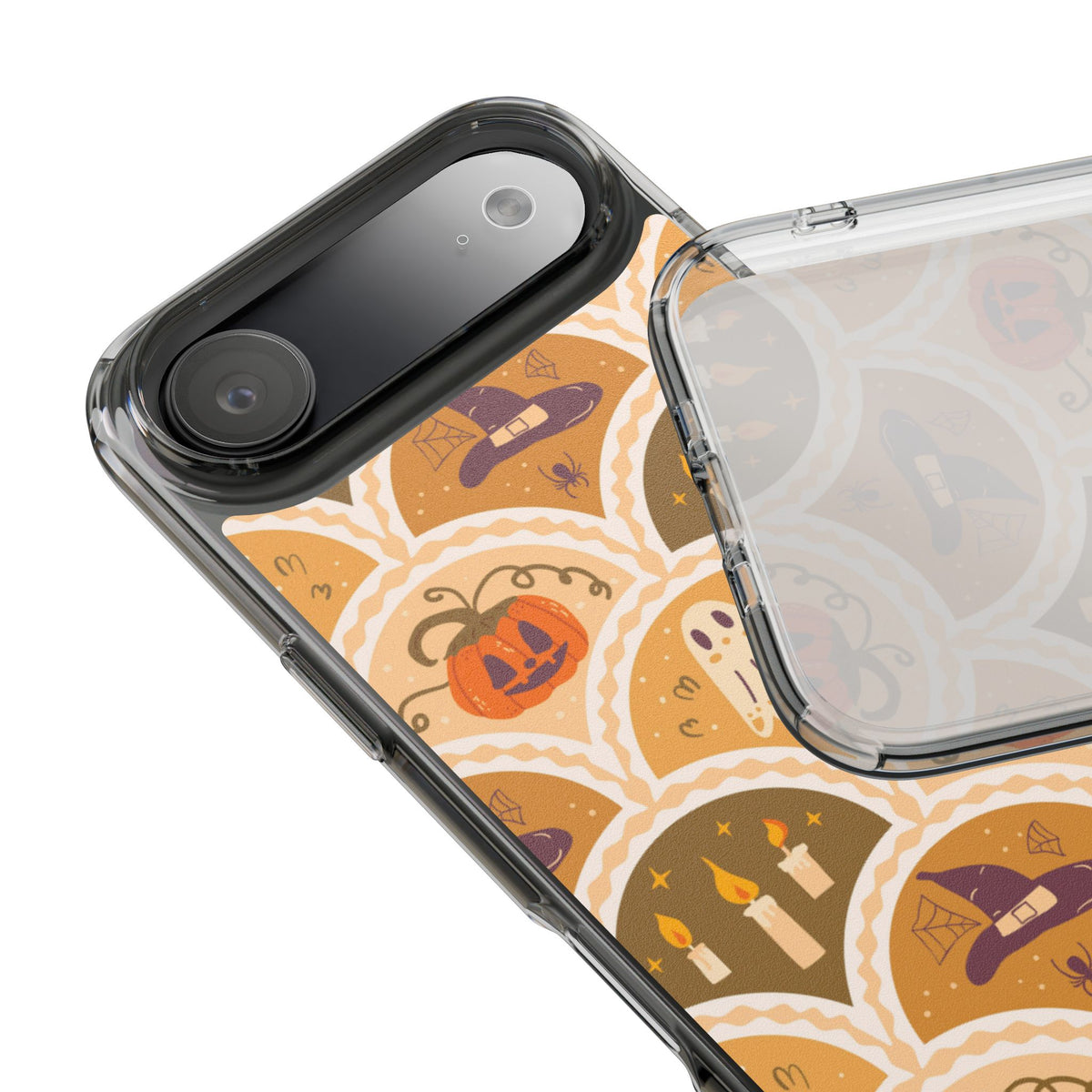 Clear Phone Case – Vintage Haunt – Compatible with iPhone 13–17 & Samsung Galaxy S25–S26 Series
