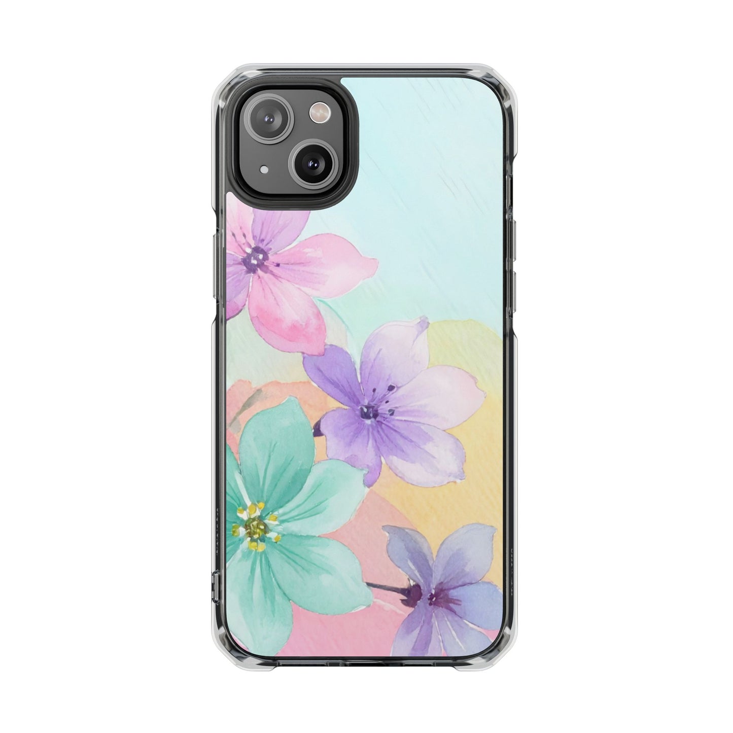Clear Magnetic Phone Case – Water Petal