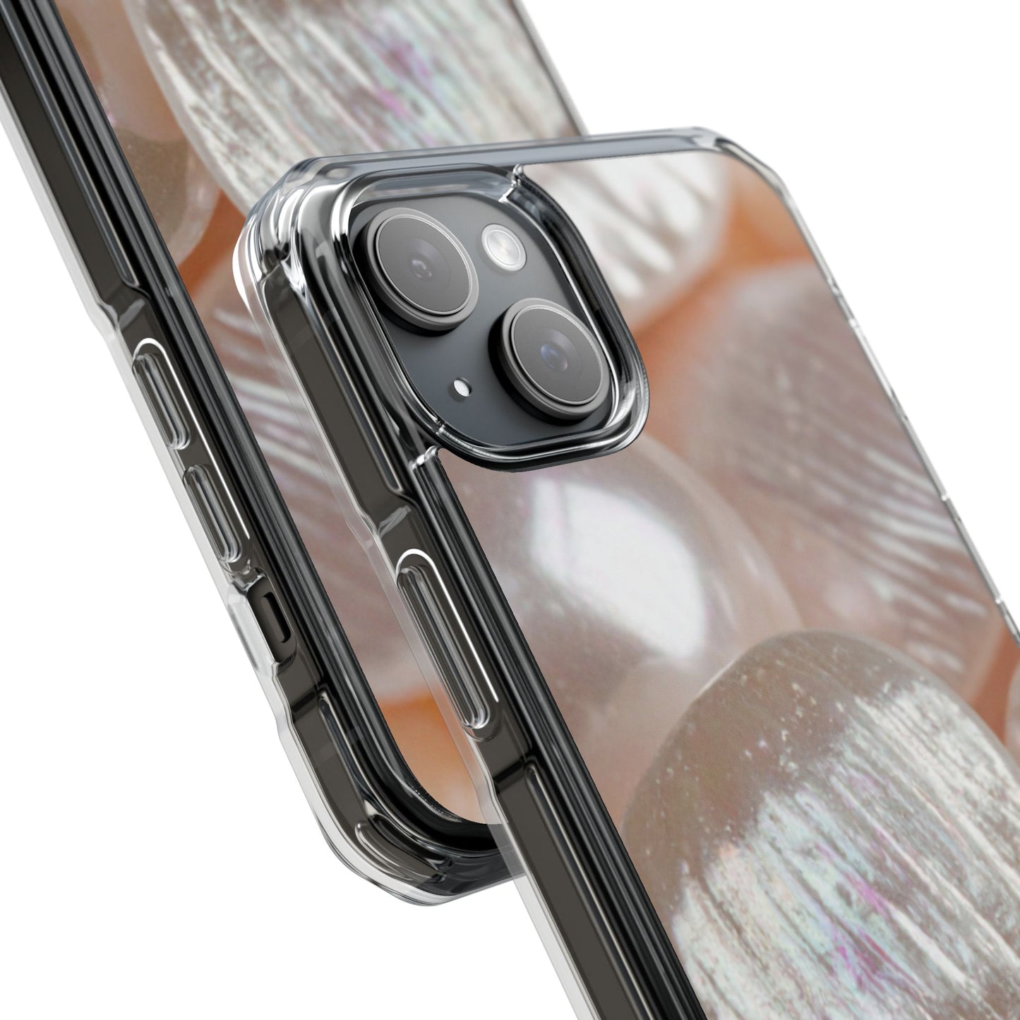 Clear Magnetic Phone Case – Blush Pearl