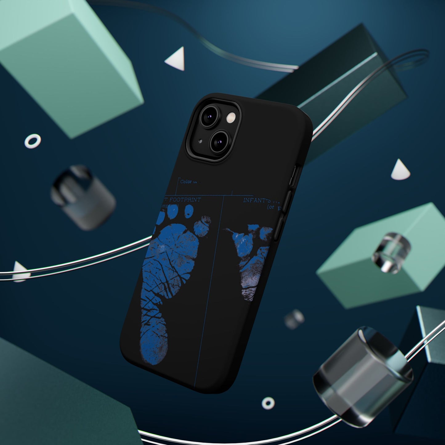 Wireless-Charging Compatible Case – Mom’s Little Blue Footprints