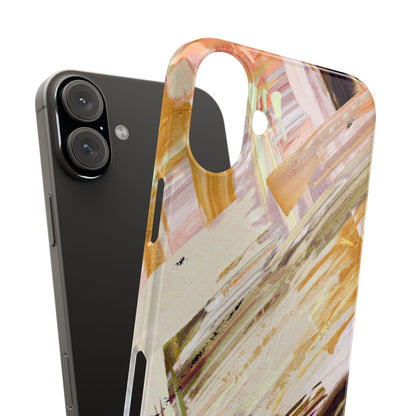 Slim Phone Case – Brush & Bronze