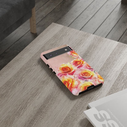 Protective Phone Case – Sunset Roses