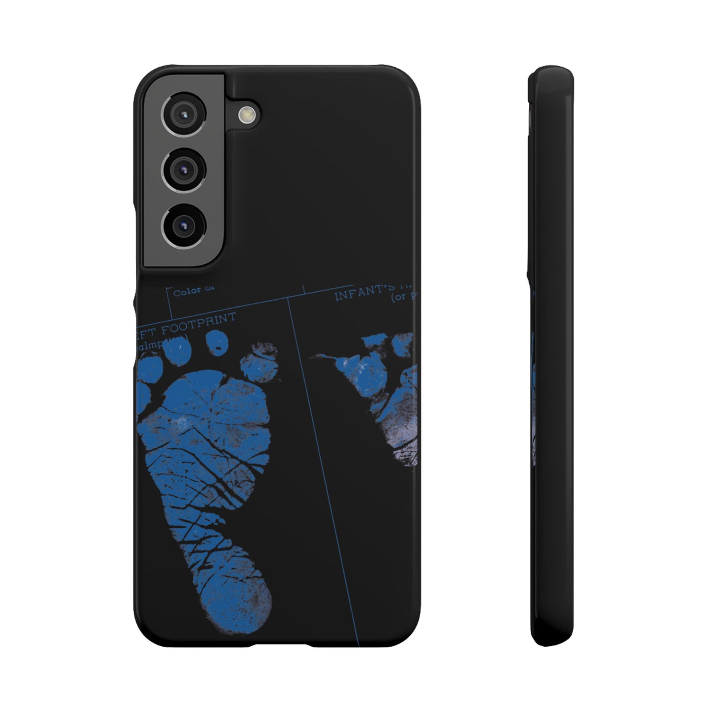 Snap Phone Case – Mom’s Little Blue Footprints
