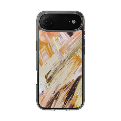 Clear Phone Case – Brush & Bronze