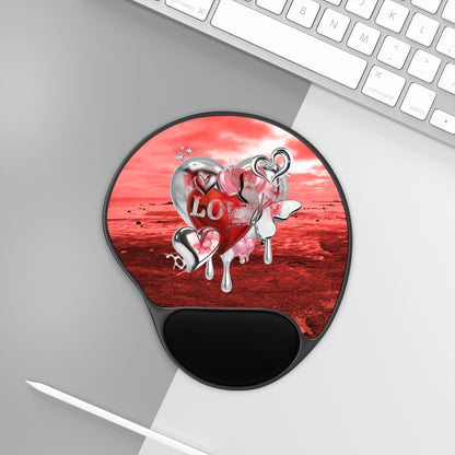 Ergonomic Mouse Pad with Wrist Rest – Chrome Love