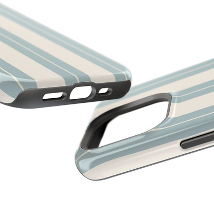 Wireless-Charging Compatible Case – Coastal Stripe