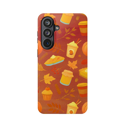 Autumn Treats Magnetic Phone Case — Fall Coffee & Pastry Protective Cover
