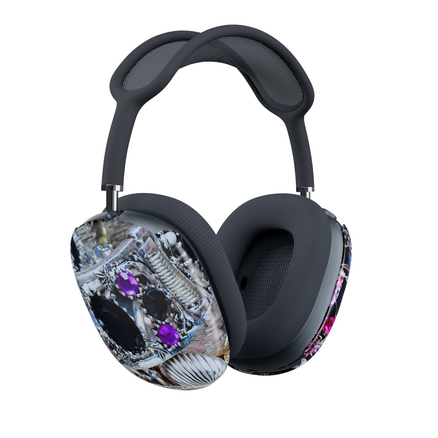 Headphone Ear Cup Covers – Chrome Jewel
