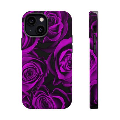 Wireless-Charging Compatible Case – Amethyst Roses