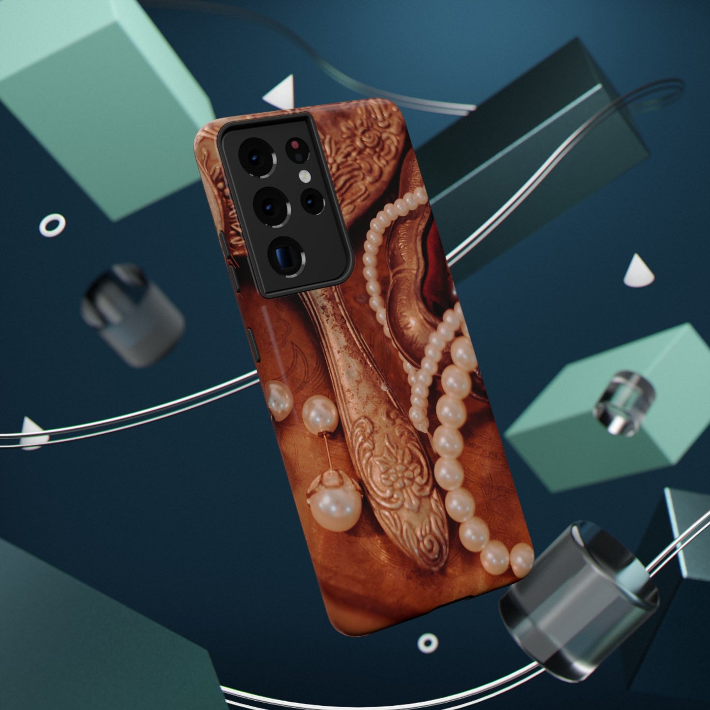 Impact-Resistant Phone Case – Bronze Vanity