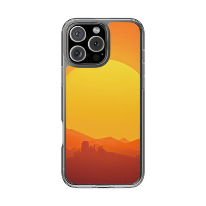 Clear Phone Case – Desert Sunrise