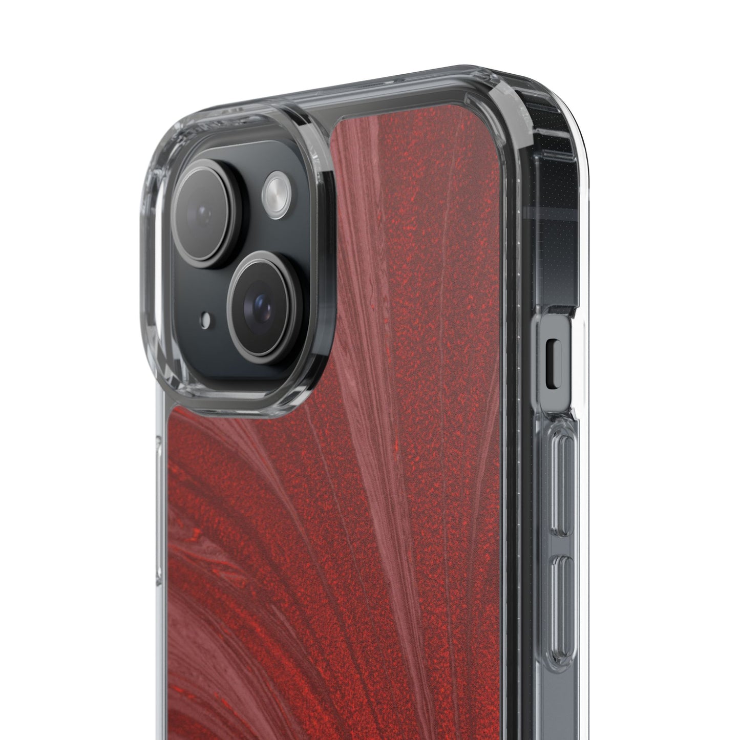 Clear Phone Case – Crimson Current