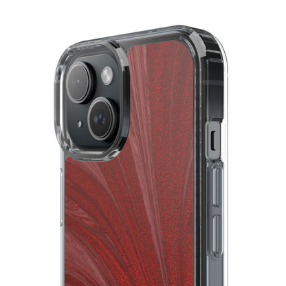 Clear Phone Case – Crimson Current