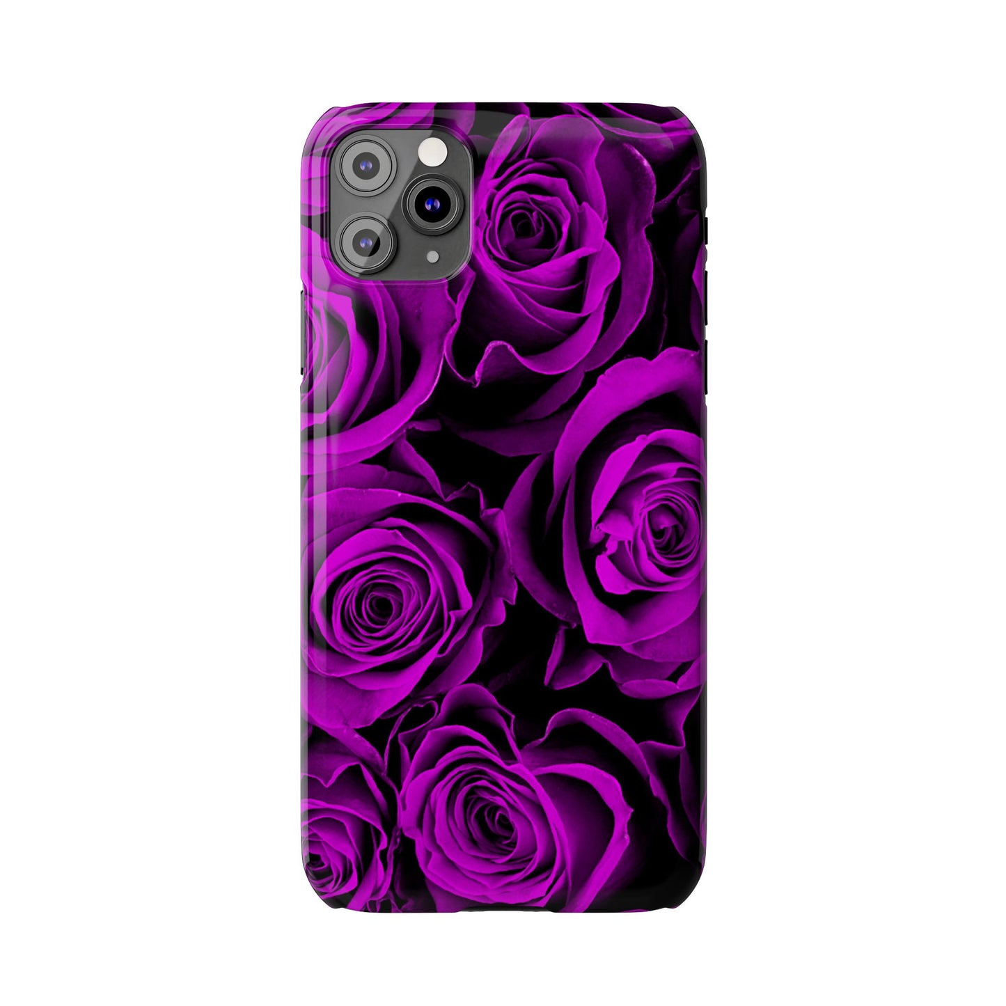 Slim Phone Case – Amethyst Roses