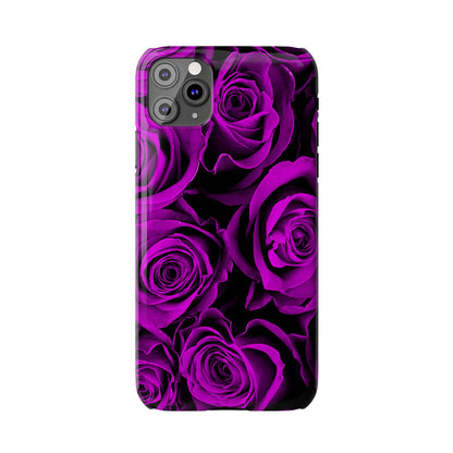 Slim Phone Case – Amethyst Roses