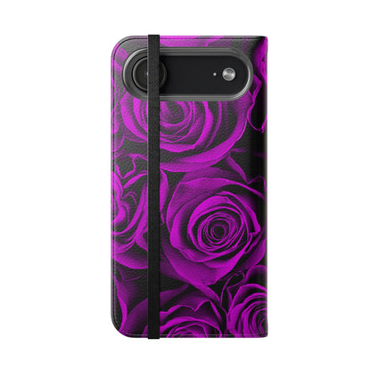 Flip Case – Amethyst Roses