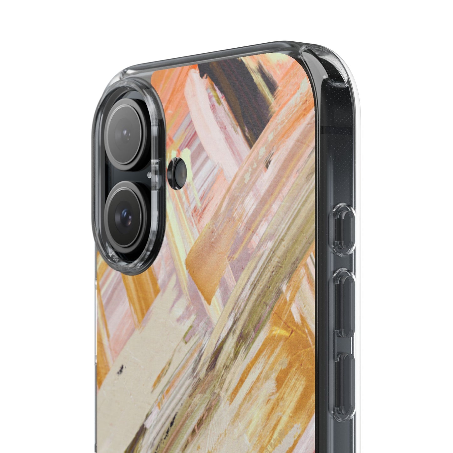 Clear Phone Case – Brush & Bronze