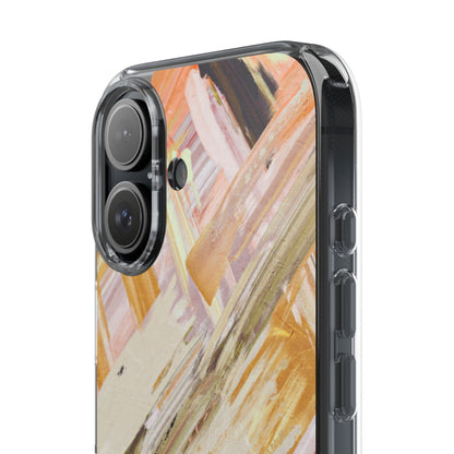 Clear Phone Case – Brush & Bronze