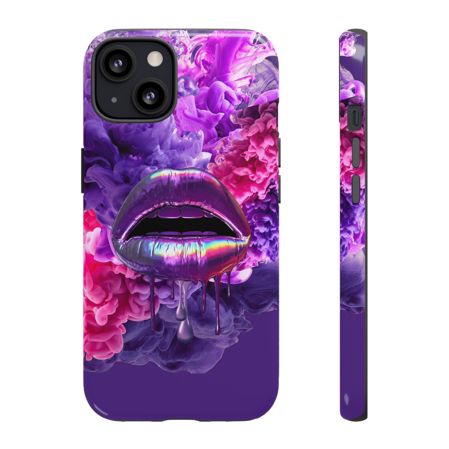 Protective Phone Case – Purple Haze Lips