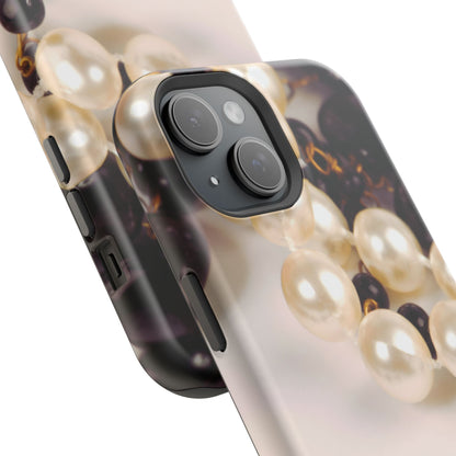 Impact-Resistant Phone Case – Noir Pearl
