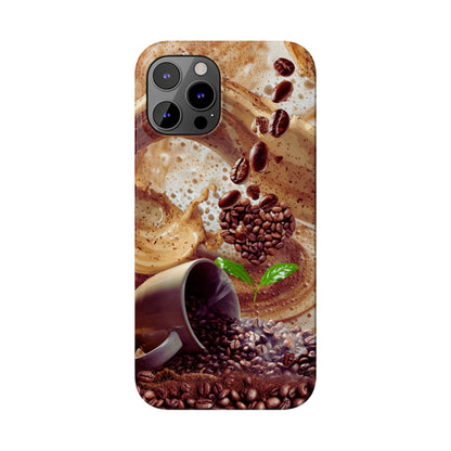 Slim Phone Case – Love at First Sip – Compatible with iPhone 11–17 Series