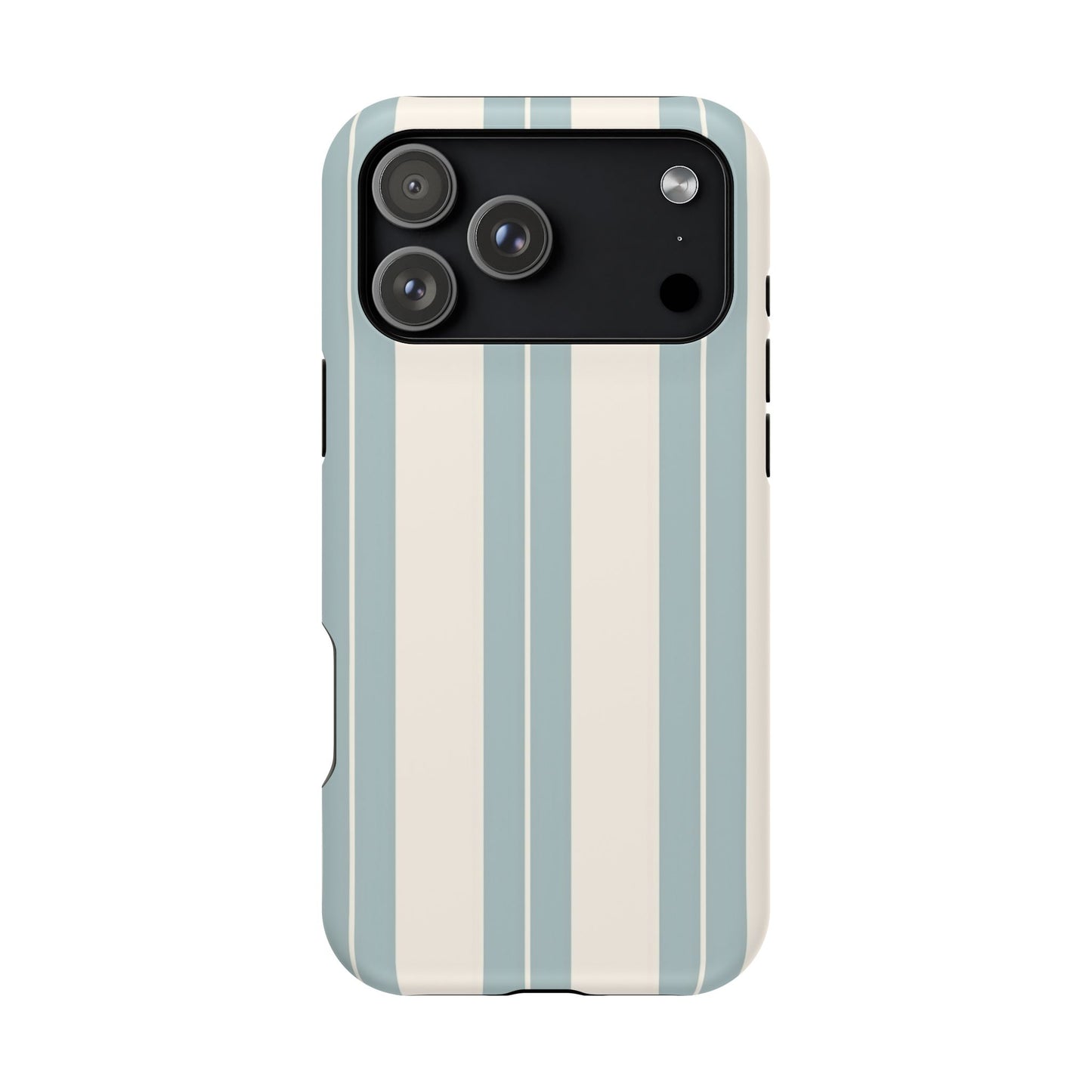 Wireless-Charging Compatible Case – Coastal Stripe