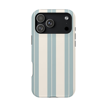 Wireless-Charging Compatible Case – Coastal Stripe