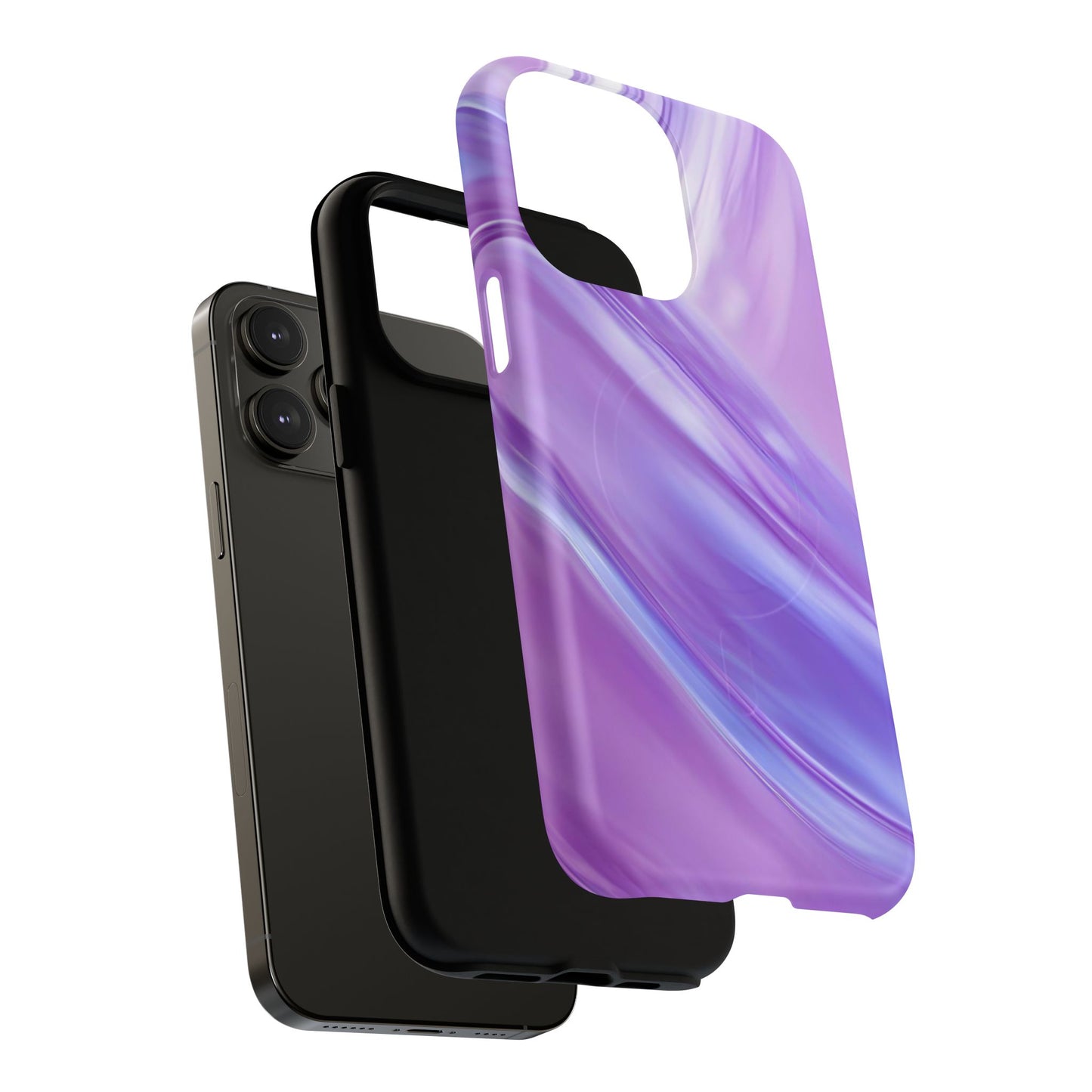 Protective Magnetic Phone Case – Lavender Wave