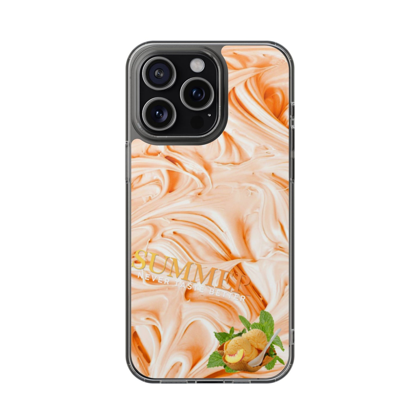 Clear Phone Case – Peach Sorbet
