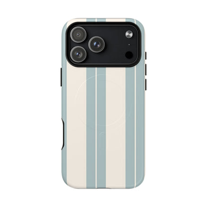 Protective Magnetic Phone Case - Coastal Stripe