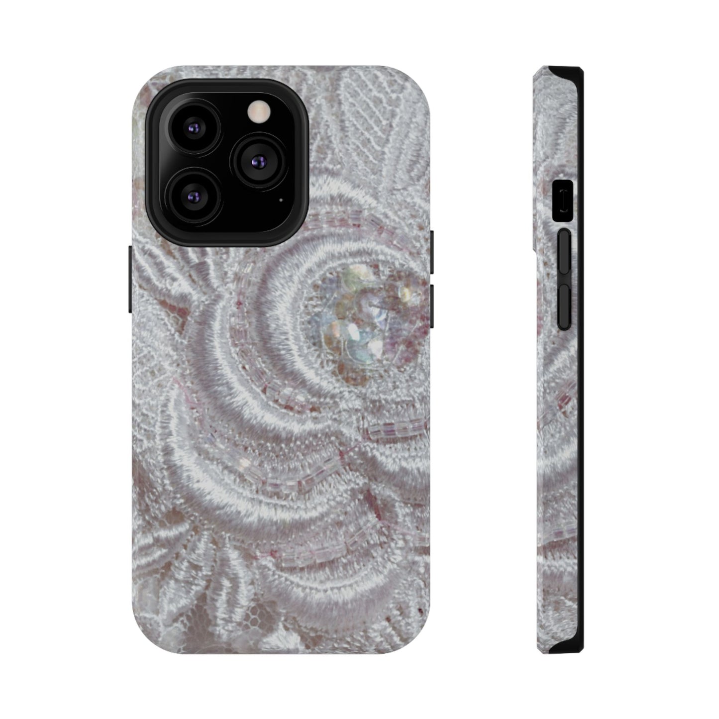 Impact-Resistant Phone Case – Lace Veil