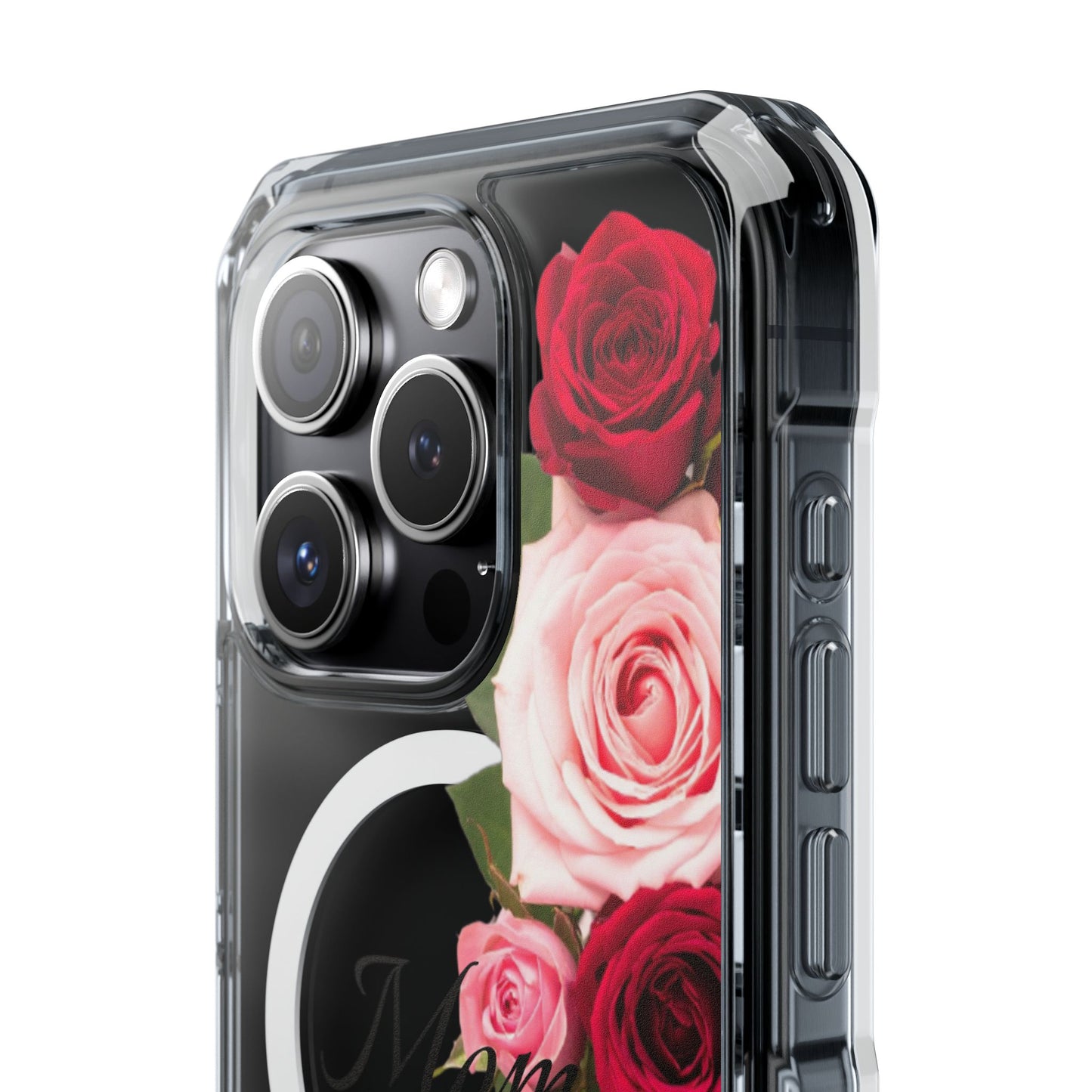Clear Magnetic Phone Case – Mom’s Rose Bouquet