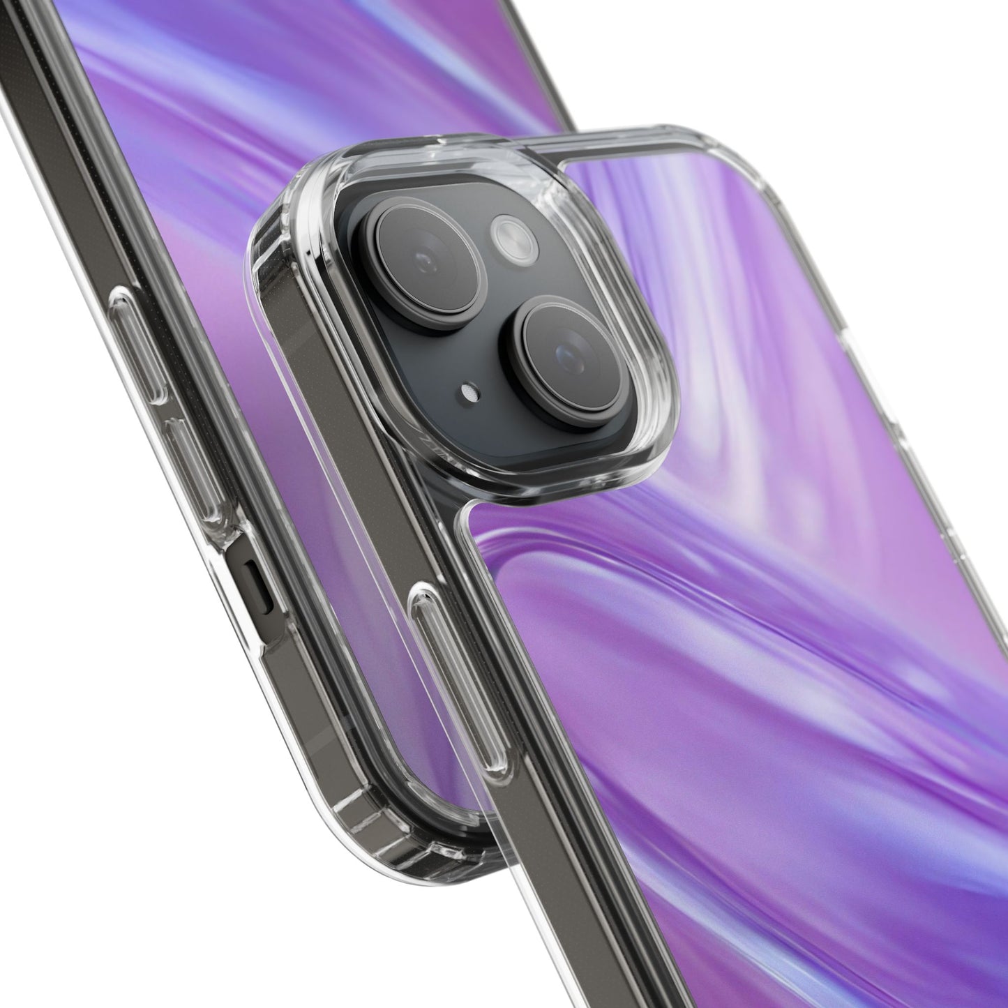 Clear Phone Case – Lavender Wave