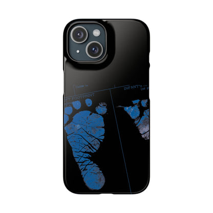Snap Phone Case – Mom’s Little Blue Footprints