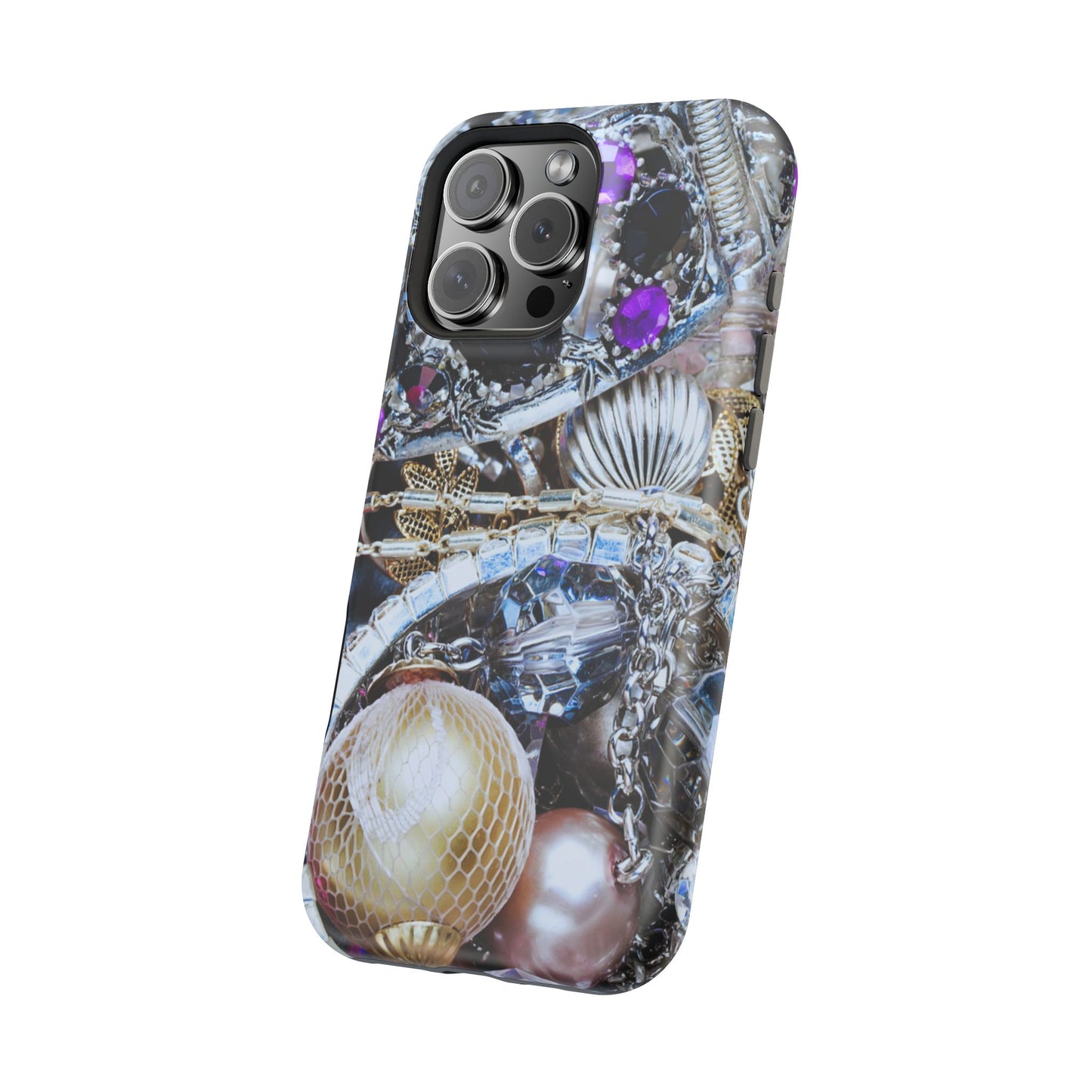 Wireless-Charging Compatible Case – Chrome Jewel