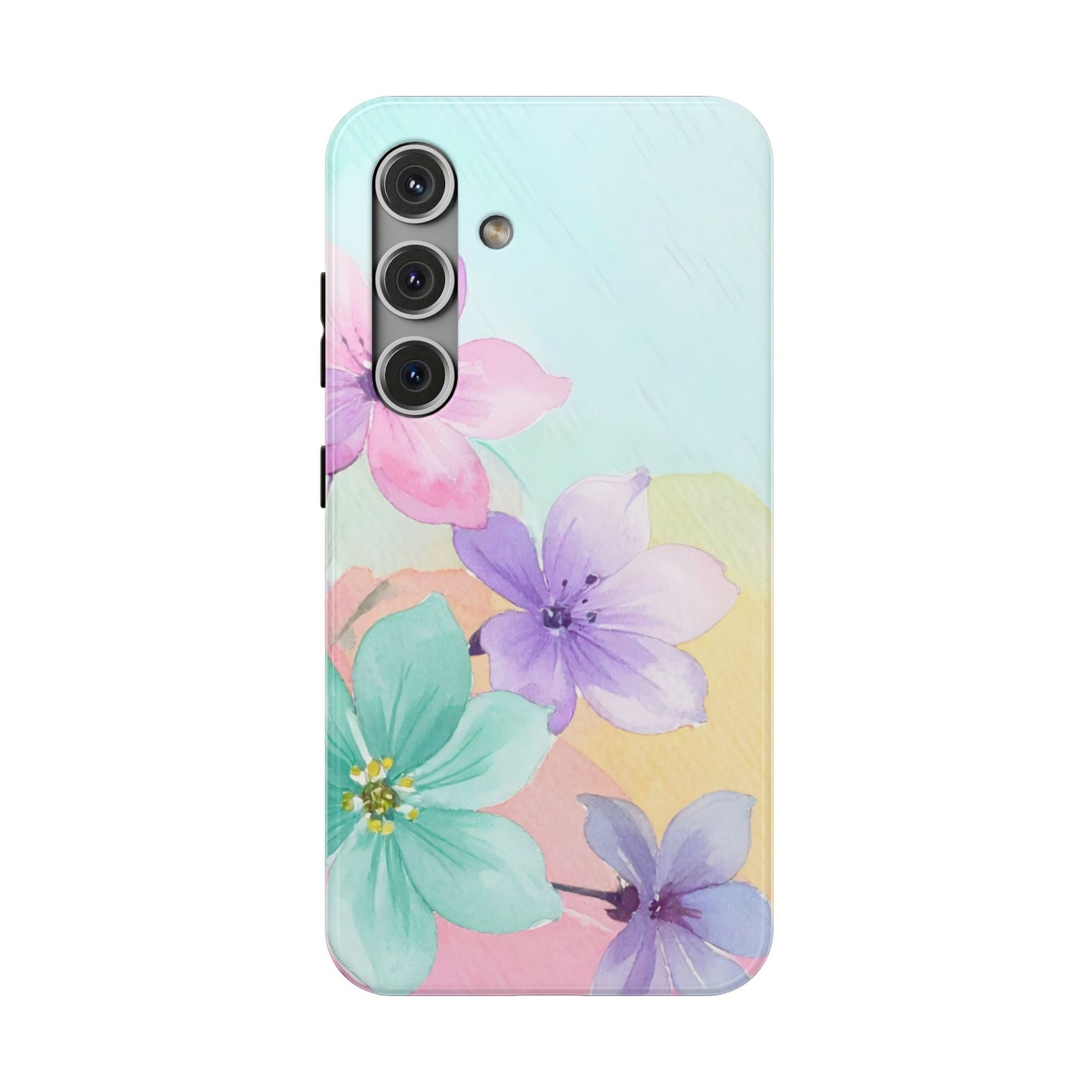 Impact-Resistant Phone Case – Water Petal