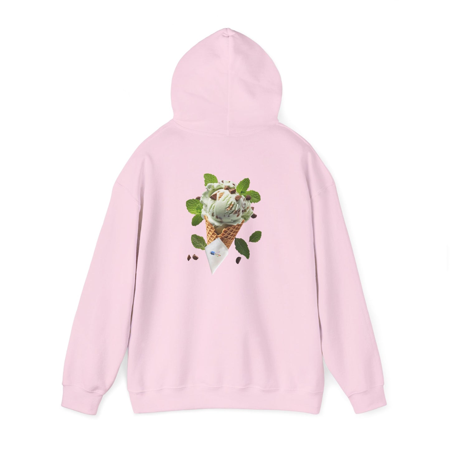 Pullover Hoodie – Never a Bad Connection Mint Ice Cream Design