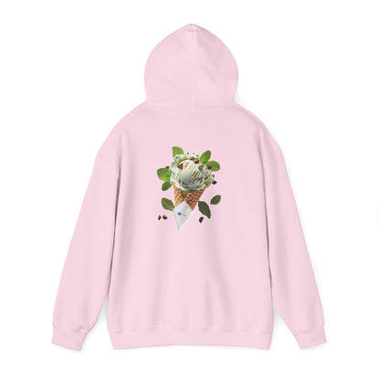 Pullover Hoodie – Never a Bad Connection Mint Ice Cream Design