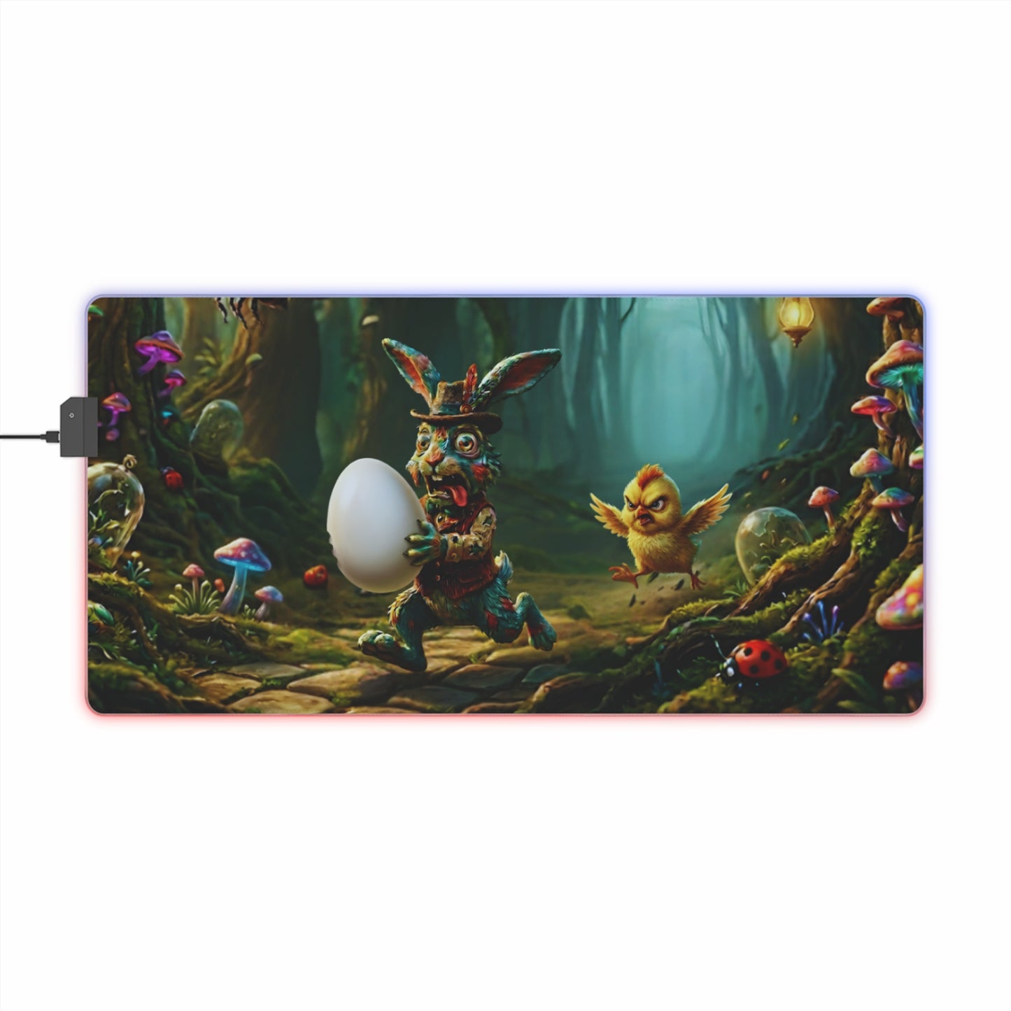 Gaming LED Desk Mat – Egg Heist