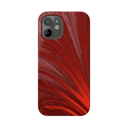 Slim Phone Case — Crimson Current