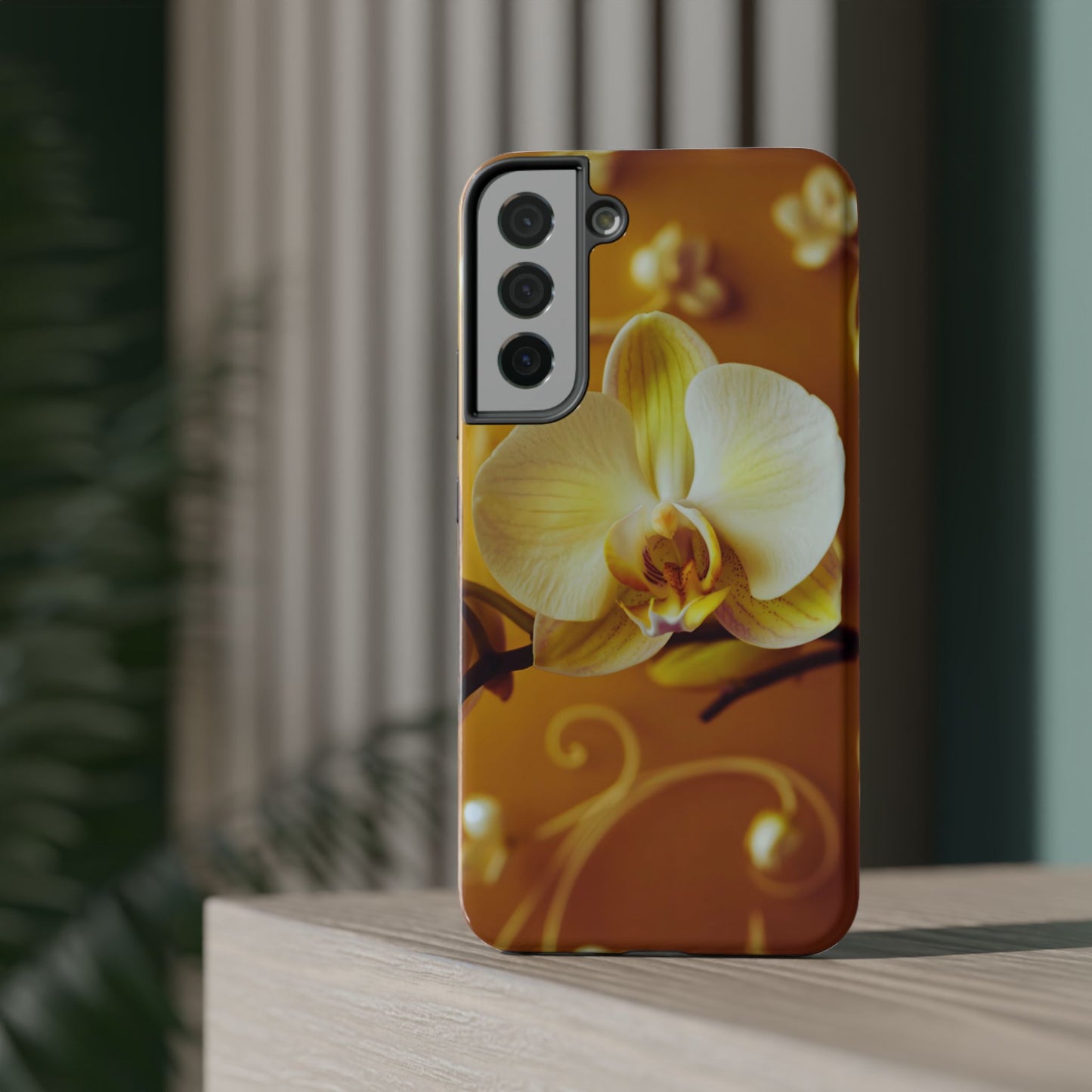 Protective Phone Case – Amber Orchid