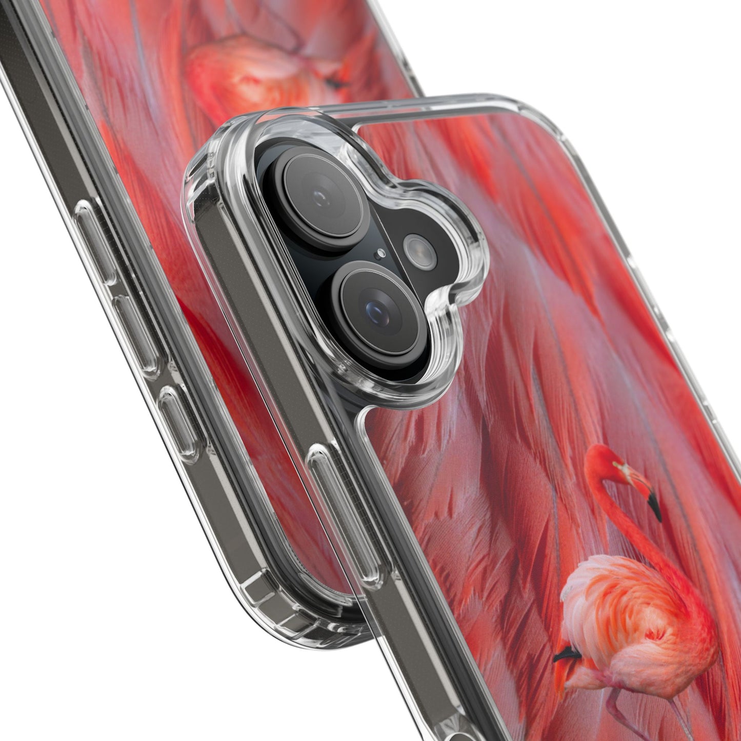Clear Phone Case – Scarlet Plume