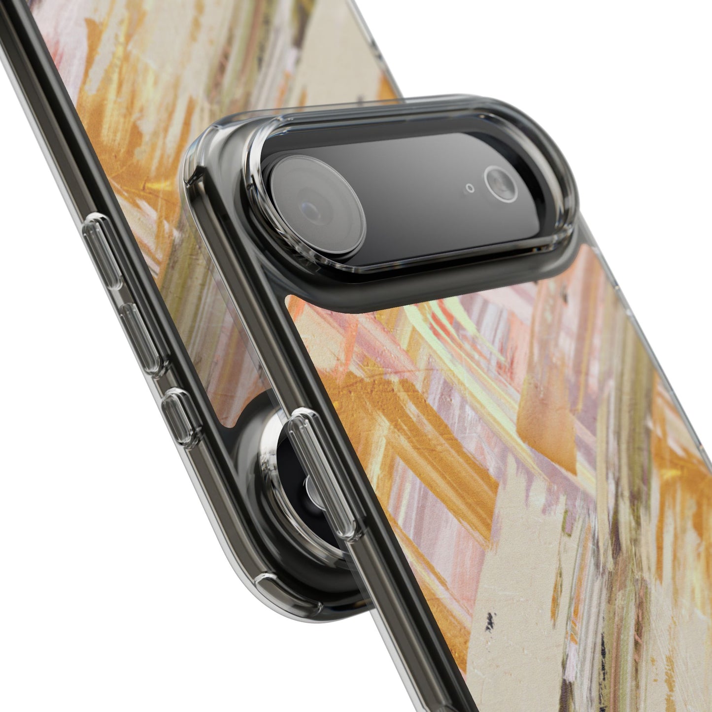 Clear Phone Case – Brush & Bronze