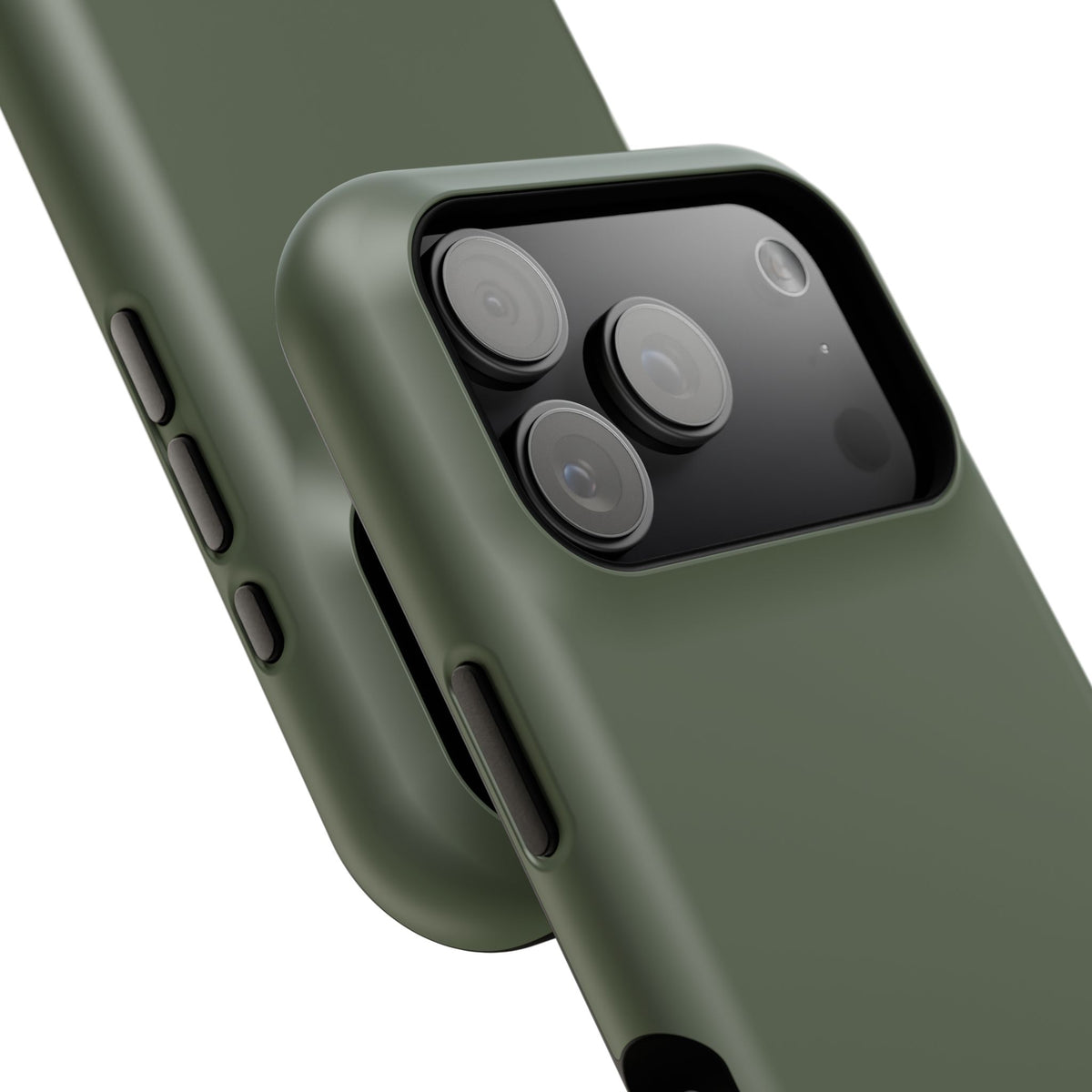 Impact-Resistant Phone Case — Military Green Protective Shockproof Cover