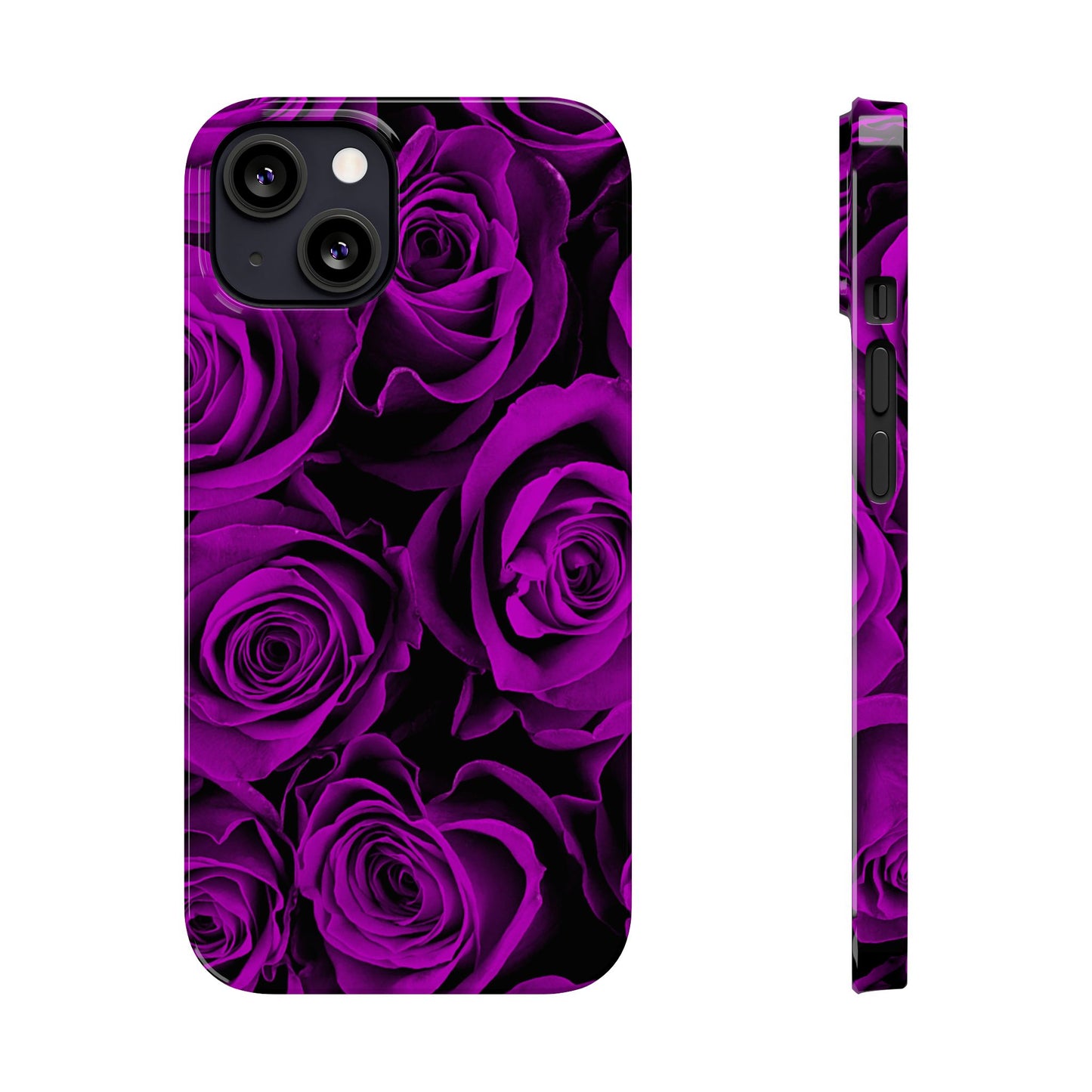 Slim Phone Case – Amethyst Roses