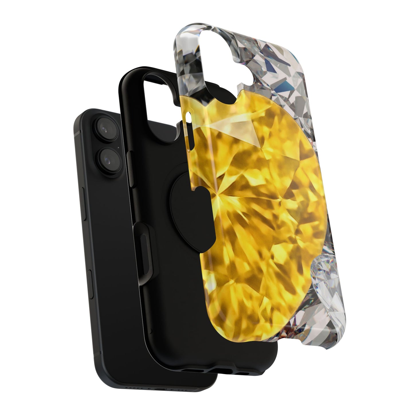 Impact-Resistant Phone Case – Heart of Gold